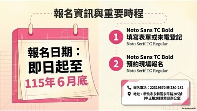 進修部招生海報